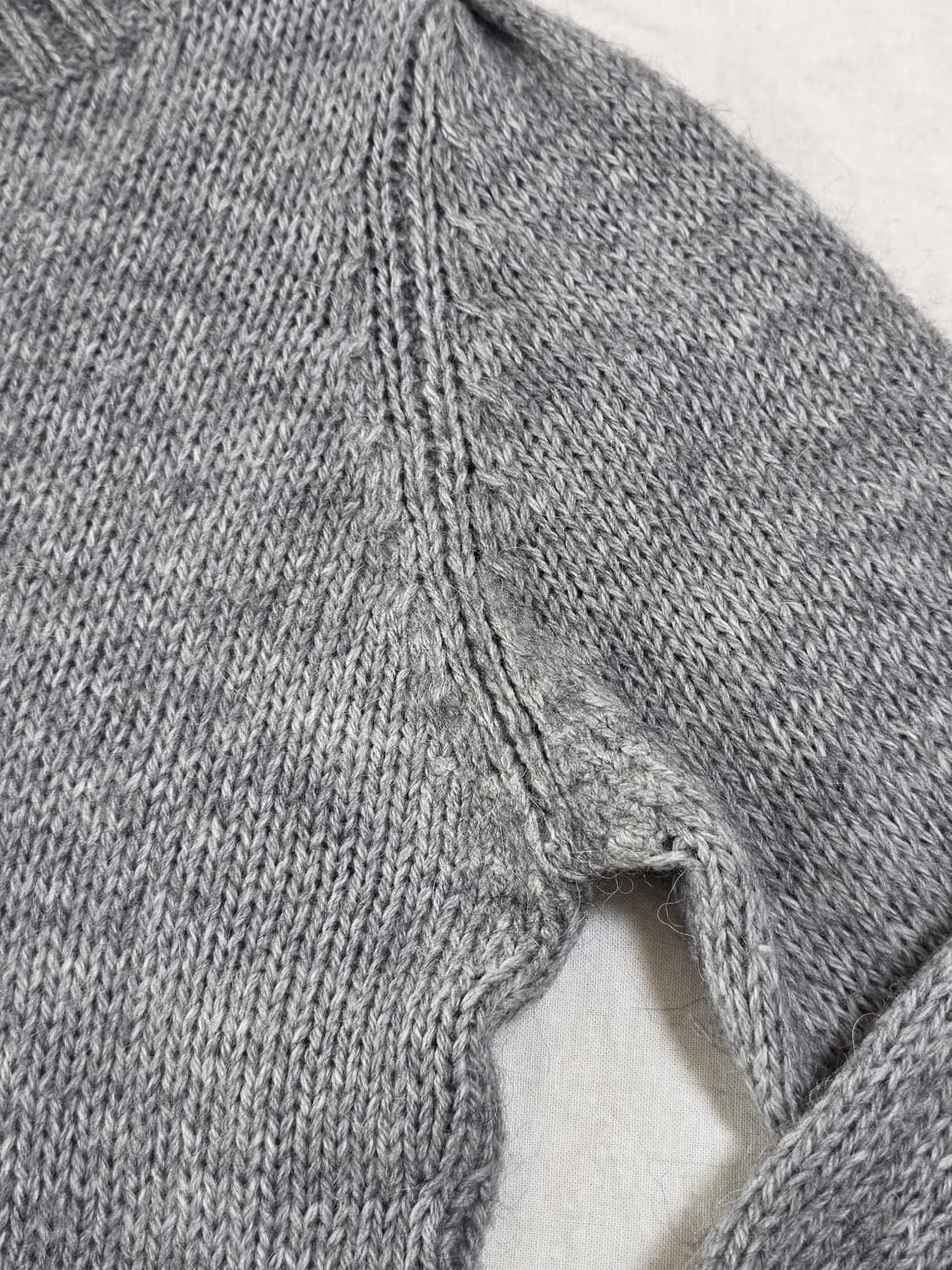 모리걸 긱시크 터틀넥 퍼프 소매 니트 일본빈티지 상품이미지3