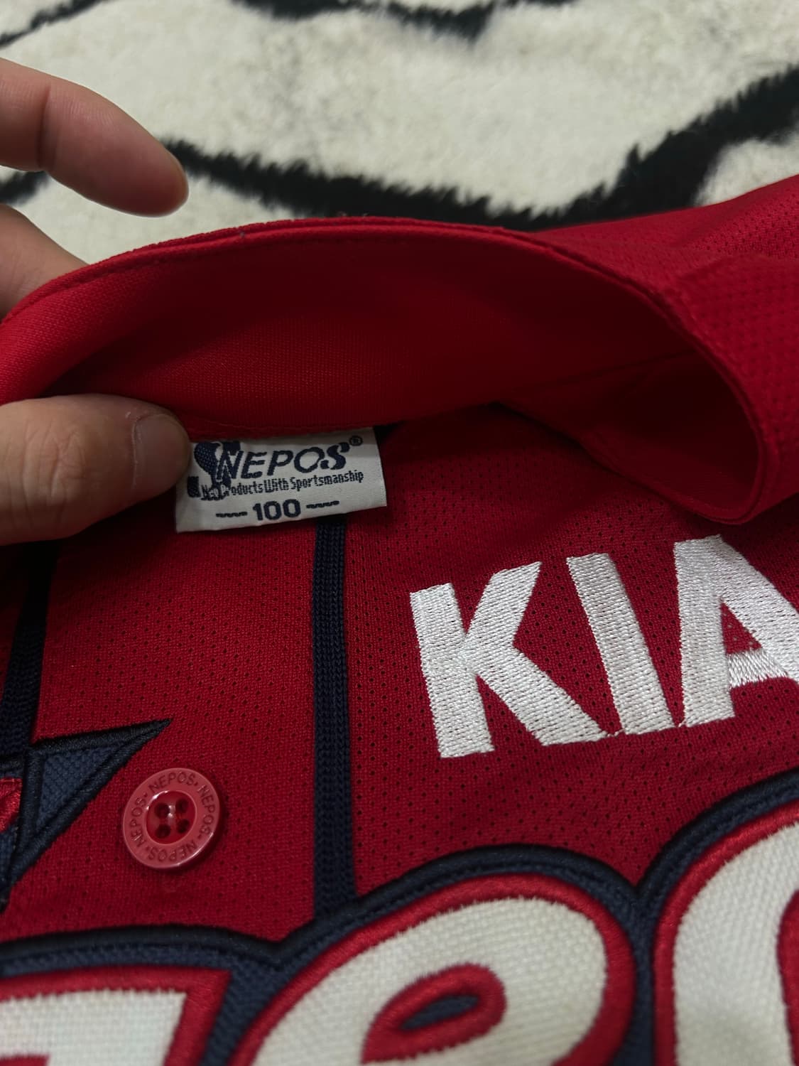 [L]네포스 기아타이거즈 반팔유니폼/안치홍 상품이미지4