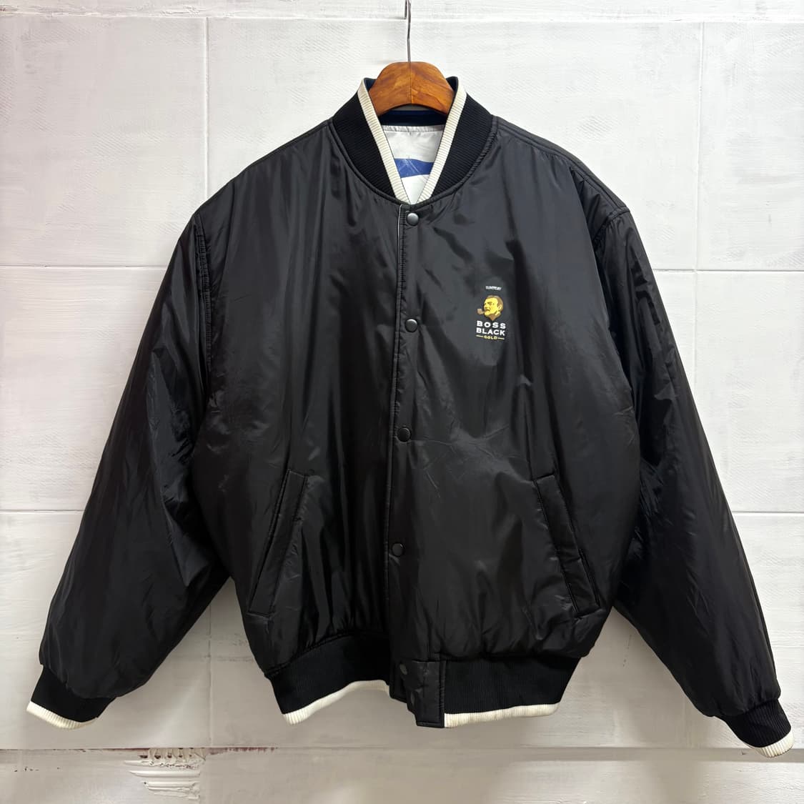 90's Suntory Boss Coffee 리버서블 점퍼 자켓  상품이미지8