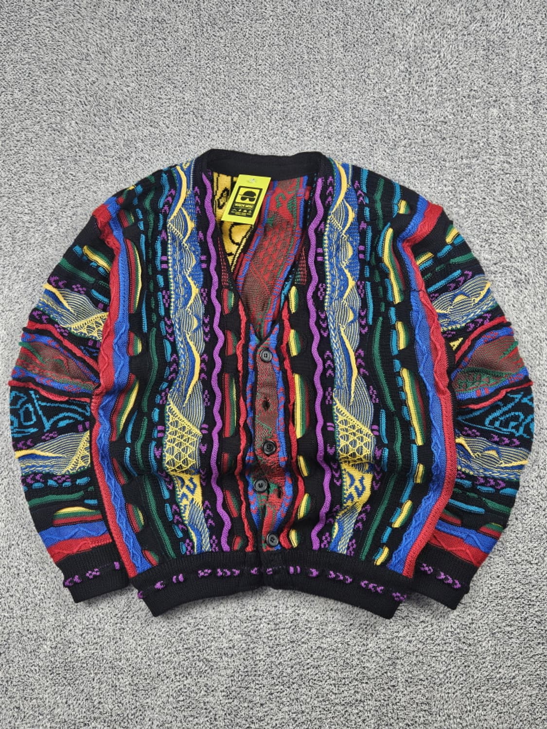 빈티지 쿠지 ST 입체 텍스처 케이블 니트 가디건 (본문참조)/10497 상품이미지1