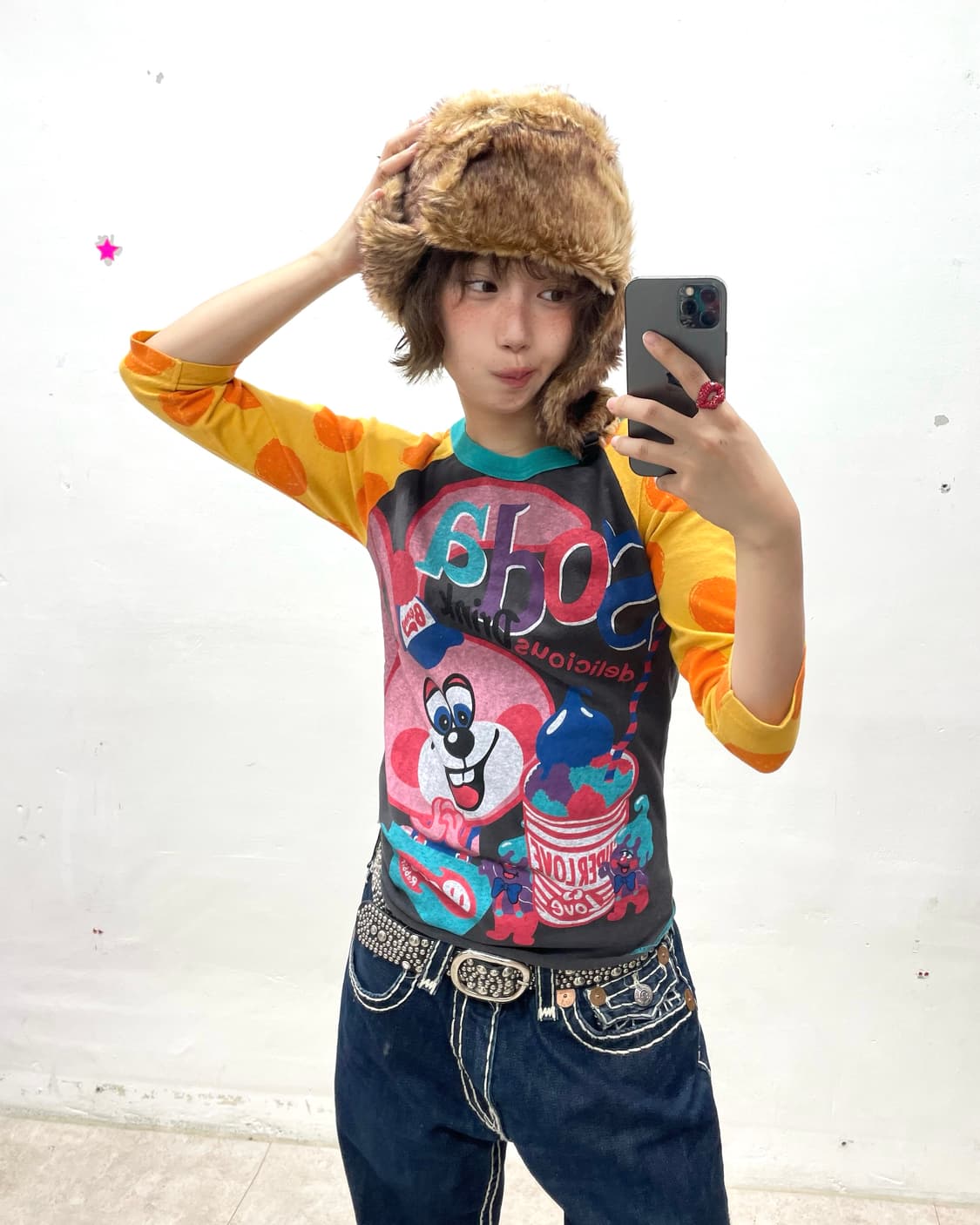 Brown fur big trapper hat 상품이미지6