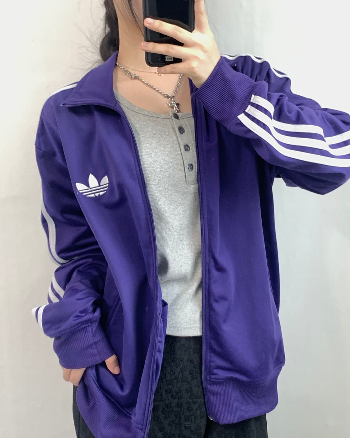Adidas 아디다스 퍼플 파이어버드 트랙탑 상품이미지1