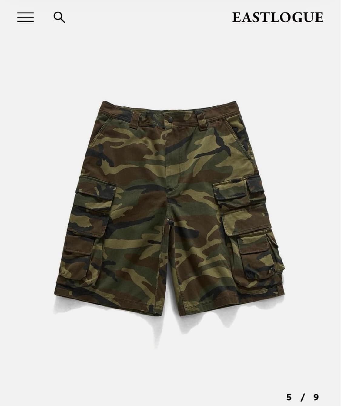 이스트로그 카모 카메라맨 쇼츠 반바지 M 상품이미지5