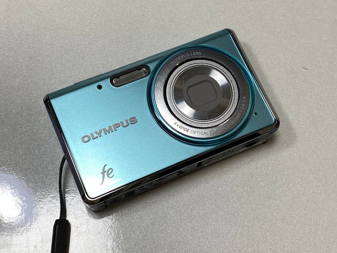 올림푸스 Fe 4020 라이트블루 디카 빈티지 디지털 카메라 상품이미지1
