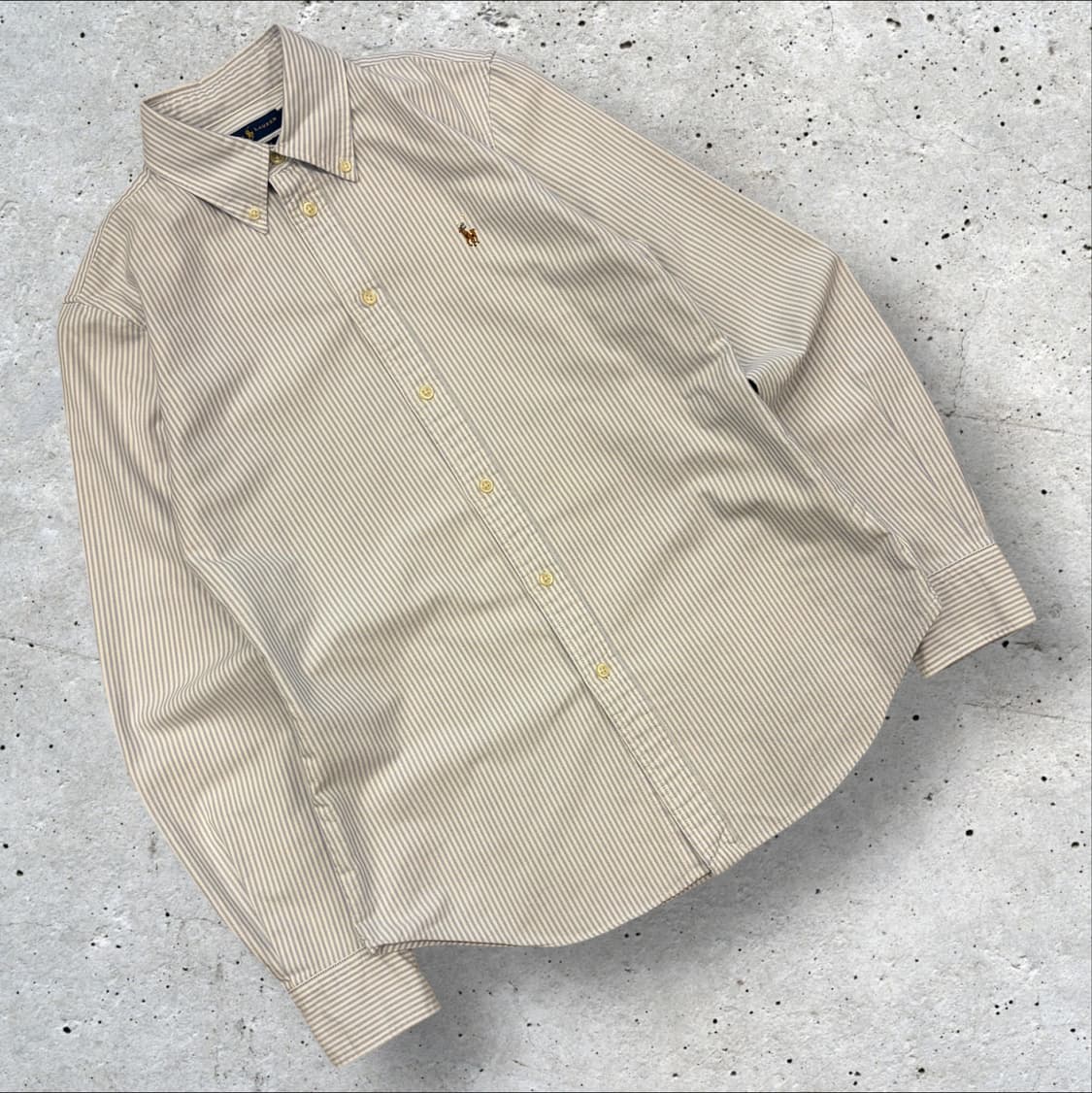 [M] 폴로 랄프로렌 커스텀핏 블루 스트라이프 셔츠 D152 상품이미지1