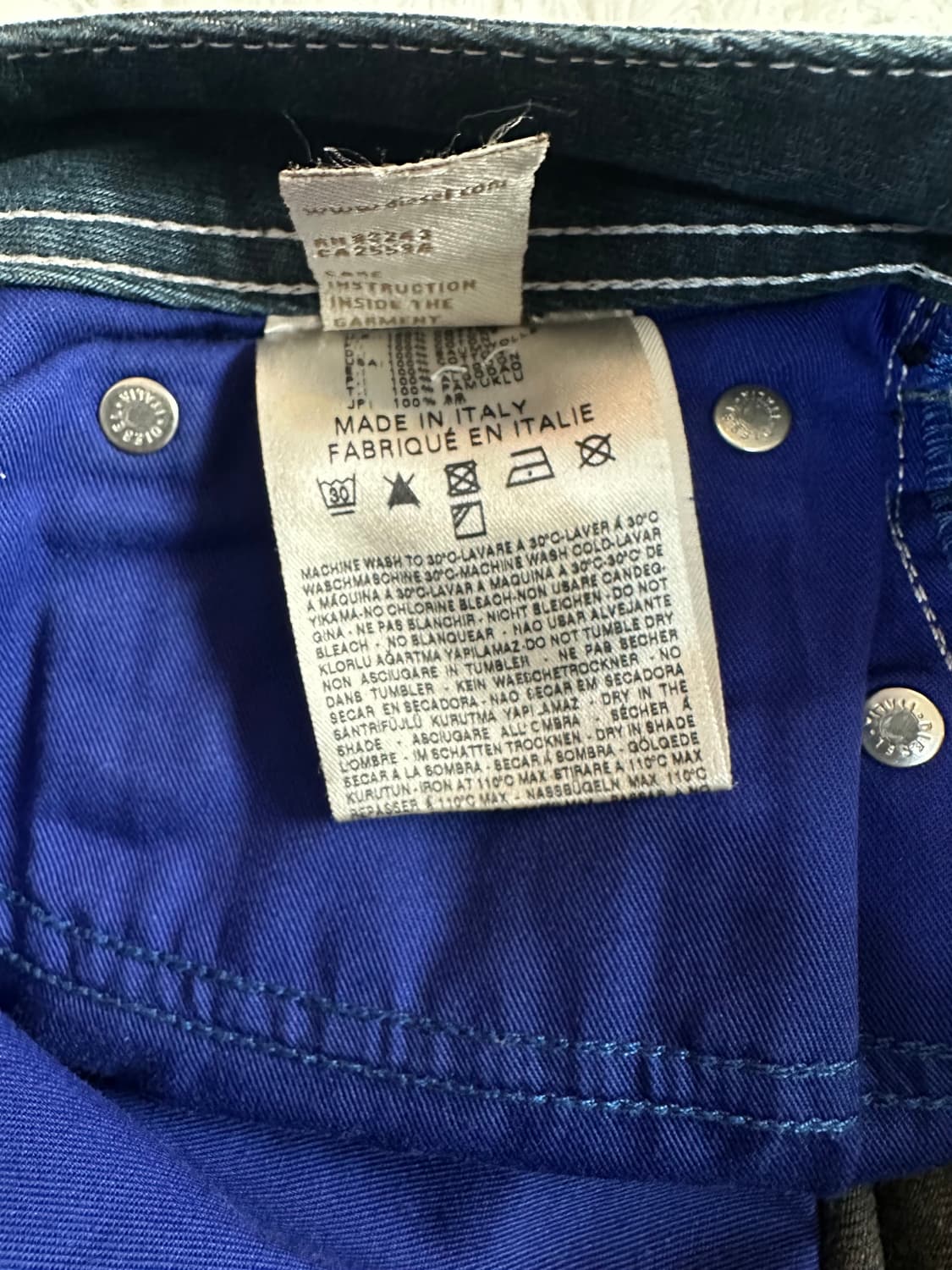 Diesel Zathan 워싱 부츠컷 데님 W29 상품이미지7