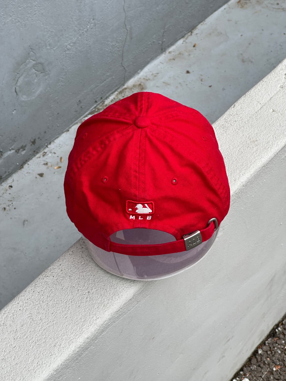 [F] MLB 엠엘비 뉴욕양키스 로고 레드 볼캡 모자 상품이미지4