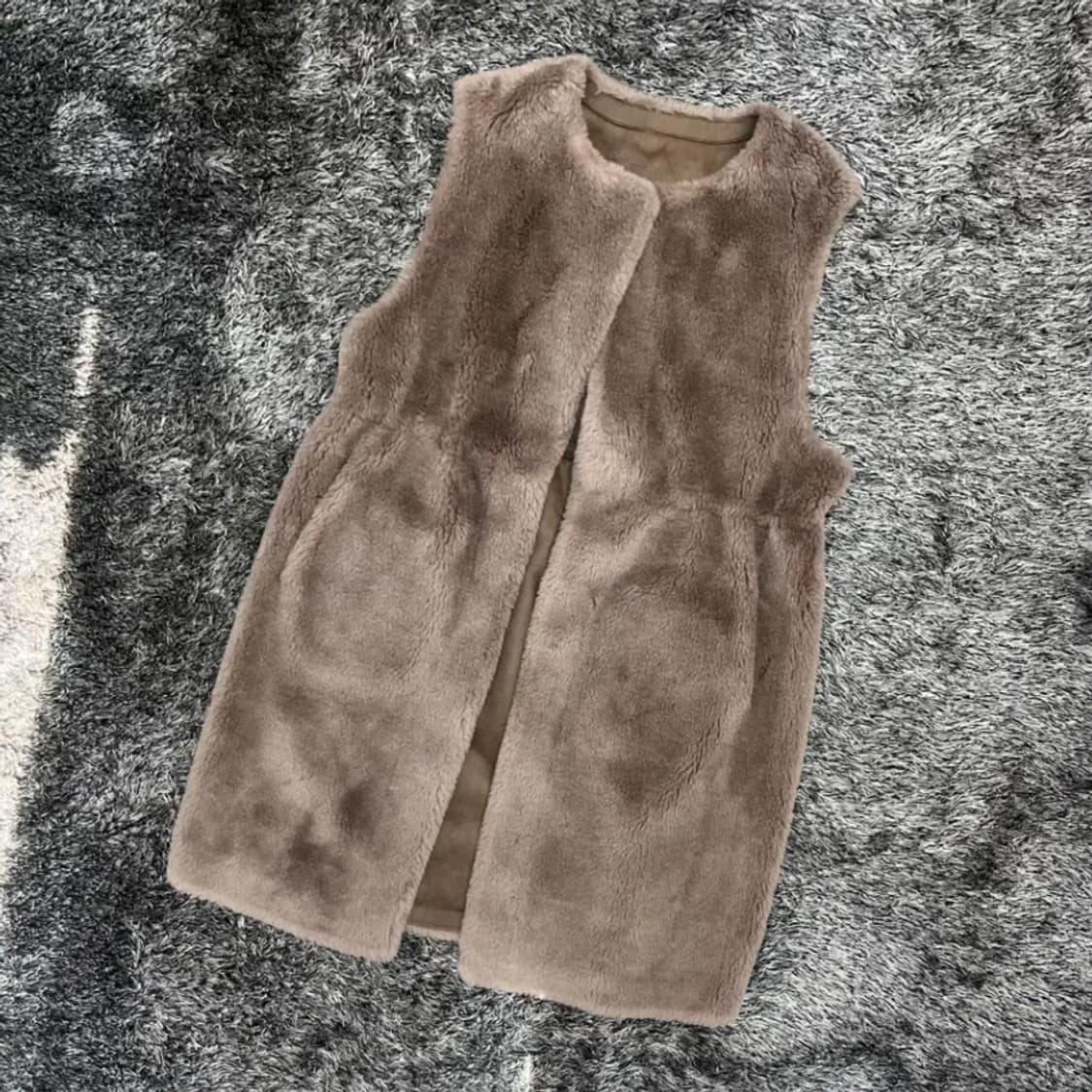 씨티지 여성 양모 롱 베스트 상품이미지1