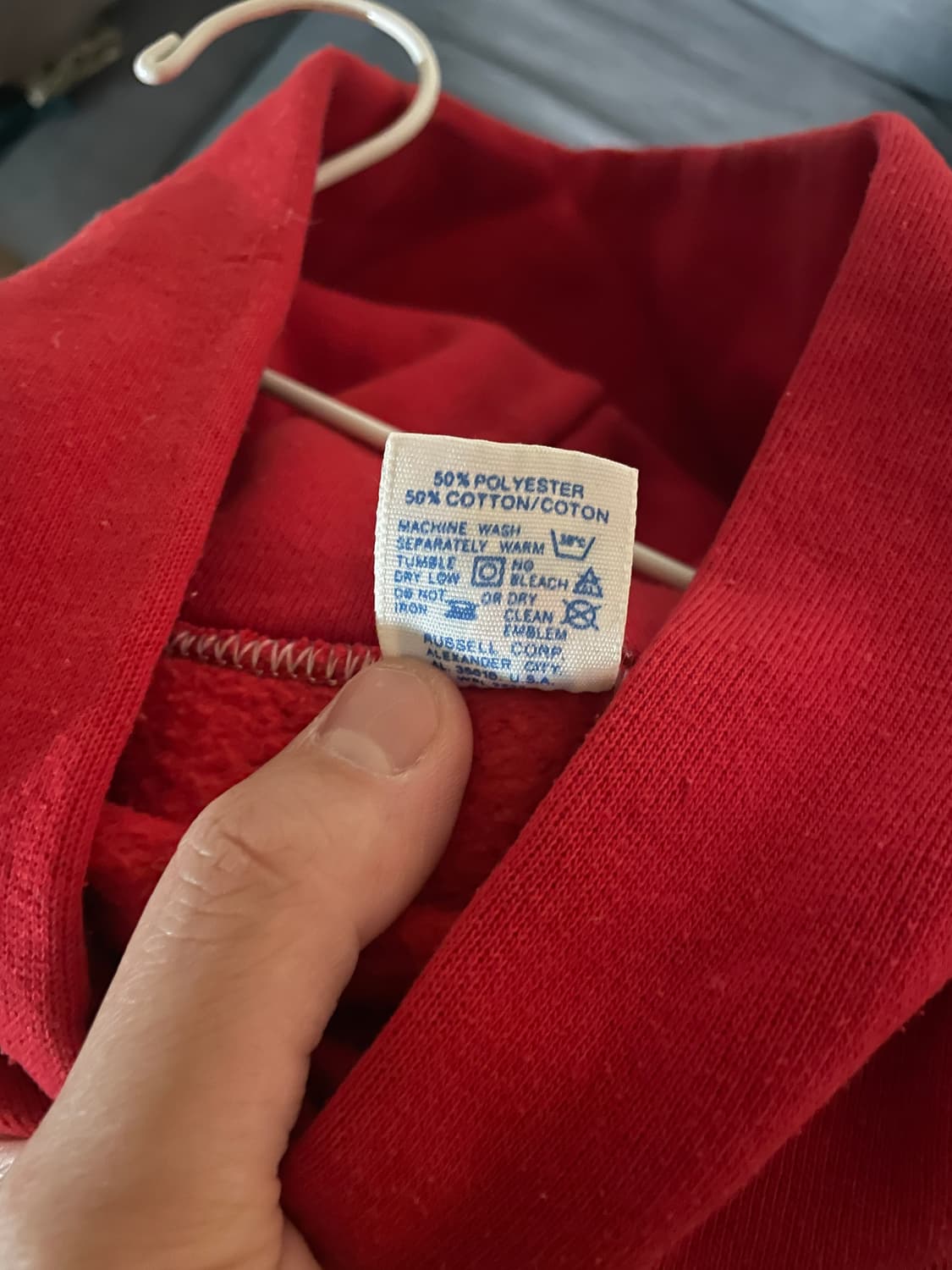 [L] 80s -90s russell athletic 러셀 빈티지 후드 상품이미지6