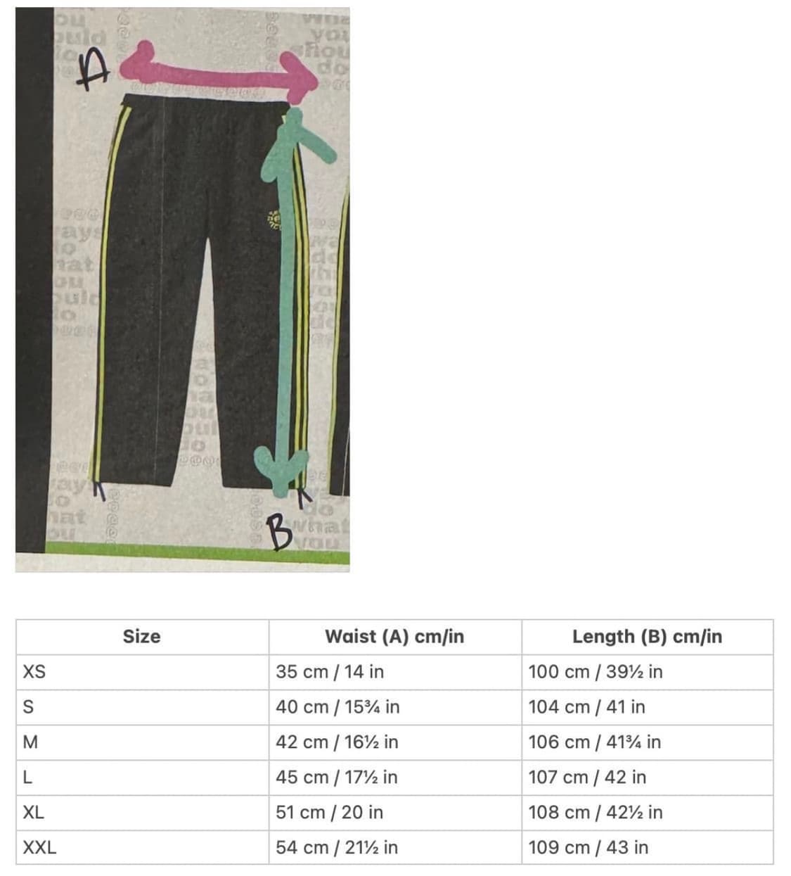 Always X Adidas Track Pants L 상품이미지3