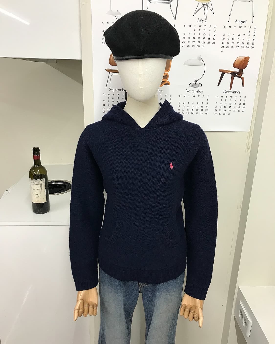 폴로 후드 니트 상품이미지4