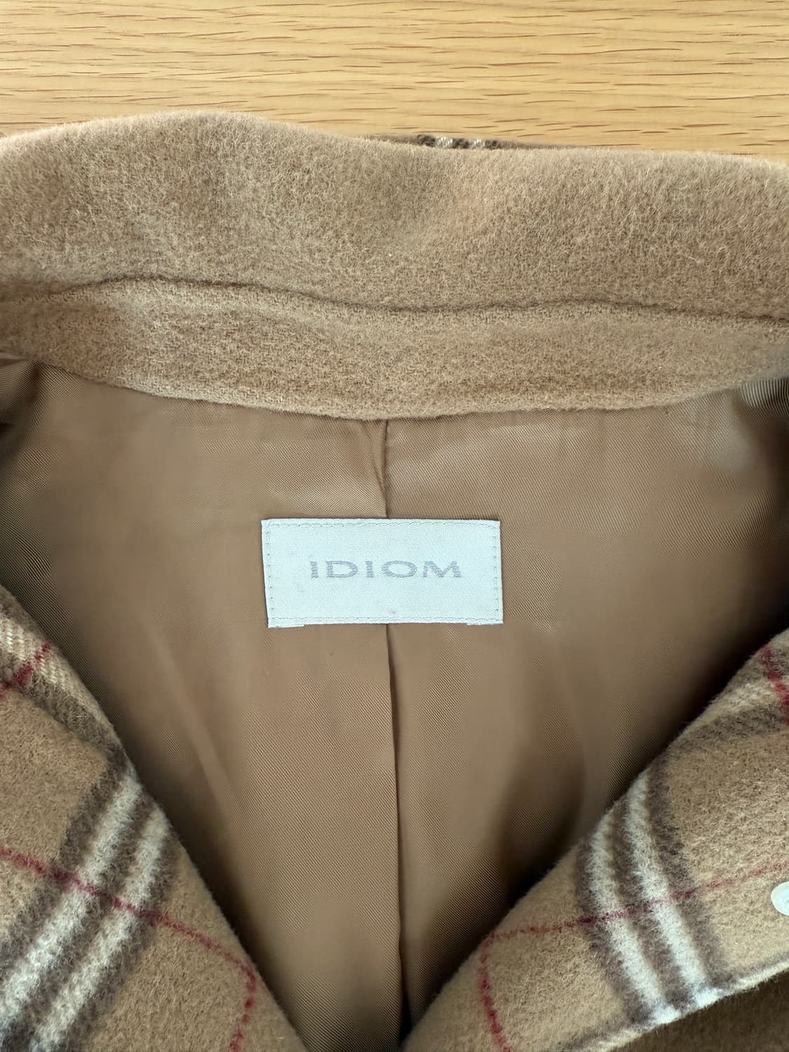 IDIOM 카멜 울 코트(후드 탈부착 가능) 상품이미지7