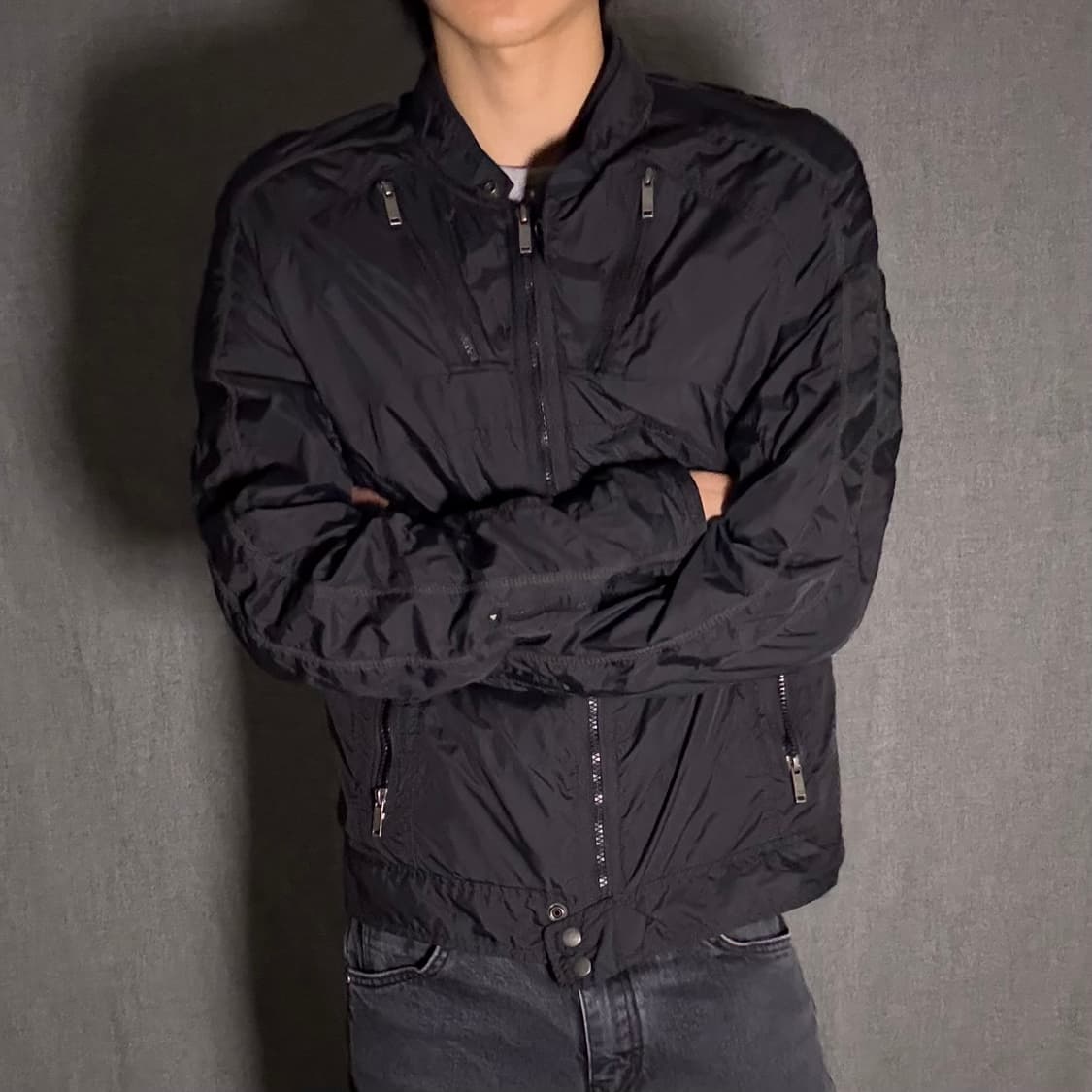 디젤 나일론 라이더 자켓 상품이미지2