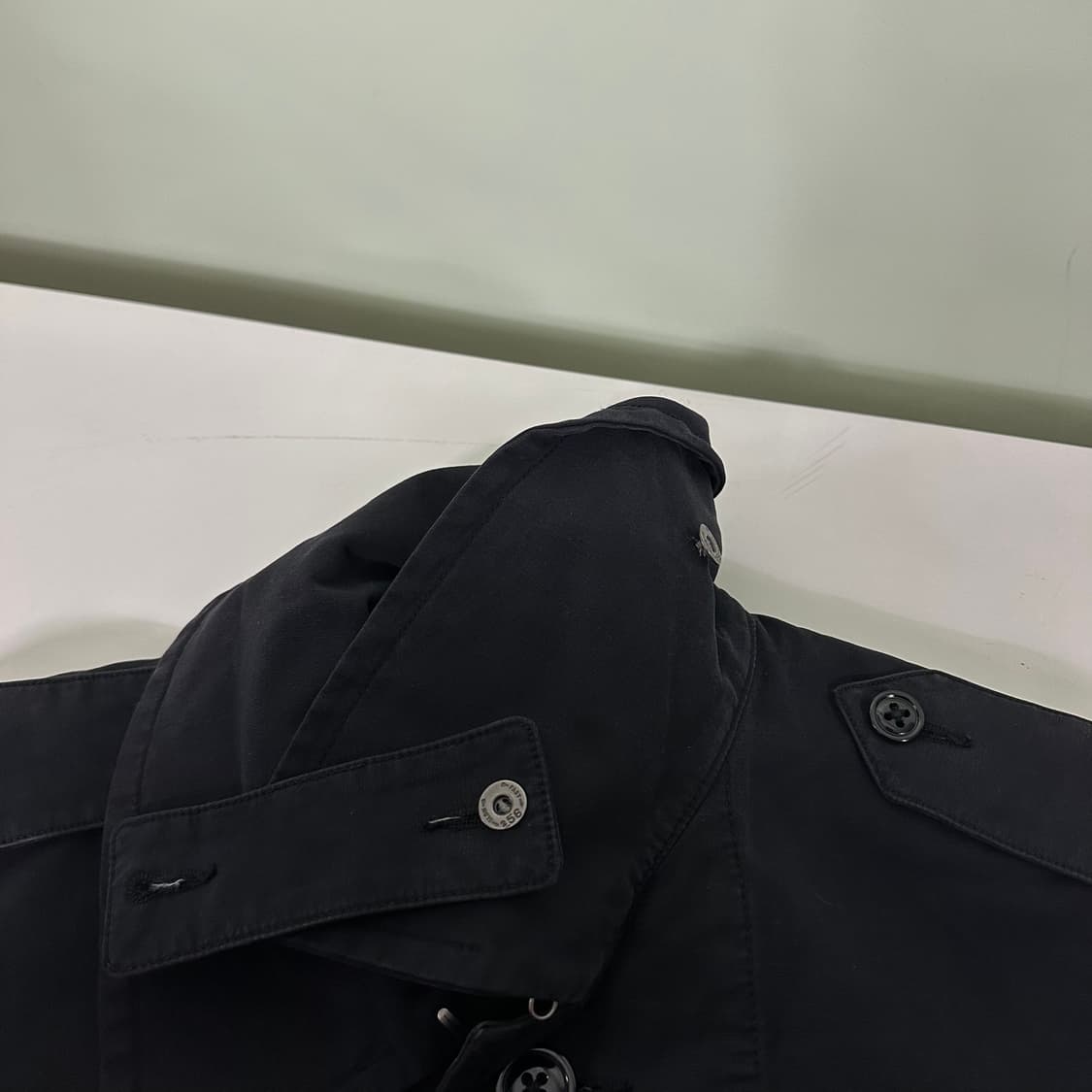 S 폴로 랄프로렌 블랙 면 하프코트 상품이미지4