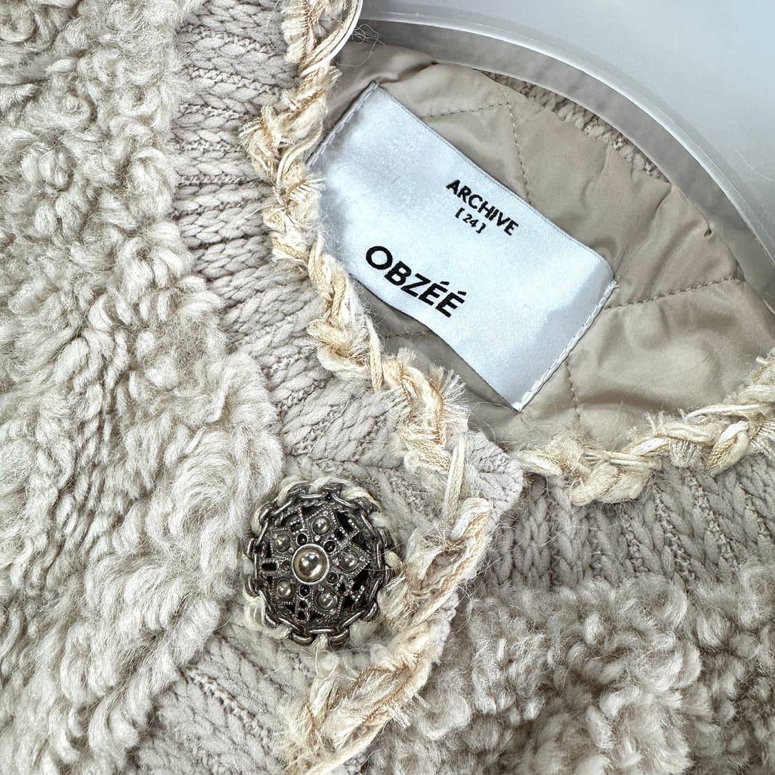 오브제 22 부클 누빔 점퍼 상품이미지2