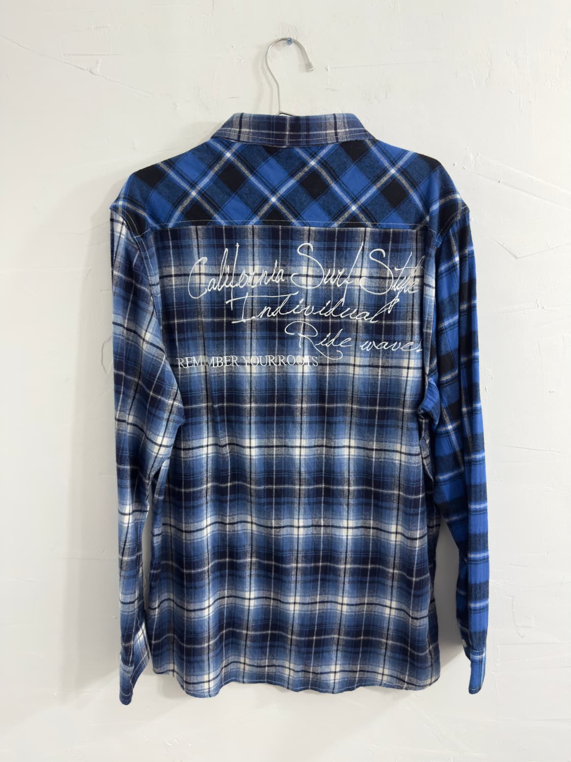 gotcha blue check shirt 상품이미지3