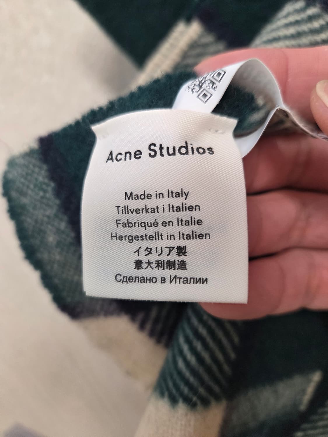 아크네 스튜디오 캐시어(Cassiar) 체크 머플러 스카프 상품이미지5