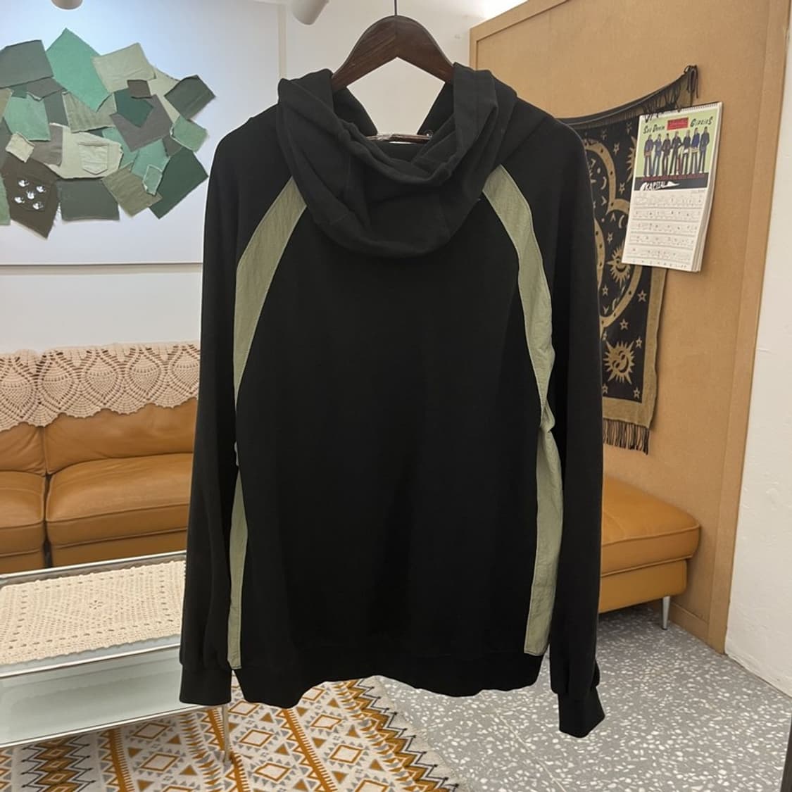 꼼파뇨 올드스쿨 Y2K 크래킹 스냅 스트릿 키치 후드티 XL C10858 상품이미지3