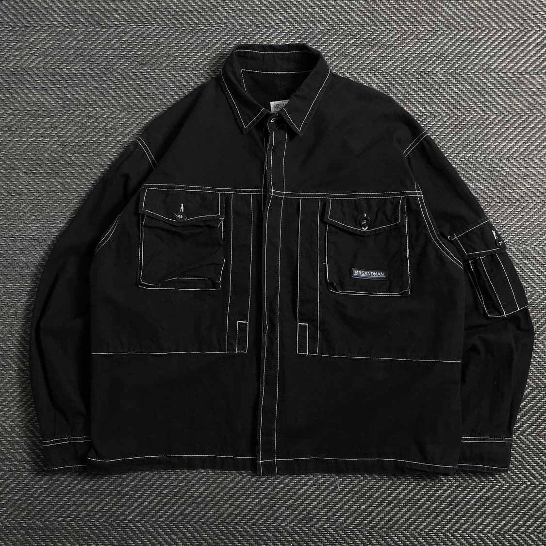 mrsandman 아카이브 스티치 워크 자켓 블랙o 4514 상품이미지1