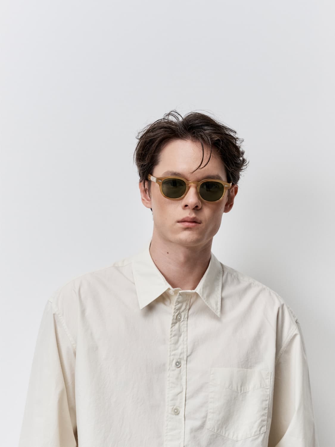 [M] 아틀리에 델디오 코튼 타입라이터 컴포트 셔츠 레몬 / 아틀리에 상품이미지6