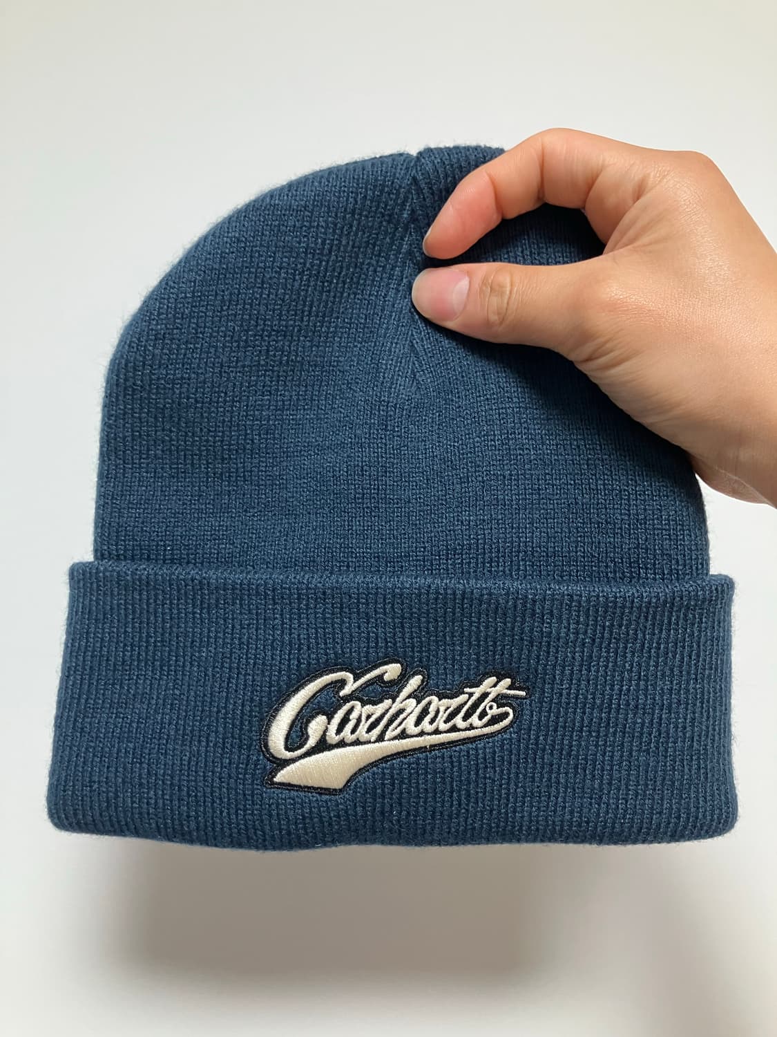 [실착5회] 칼하트wip 비니 네이비 상품이미지1