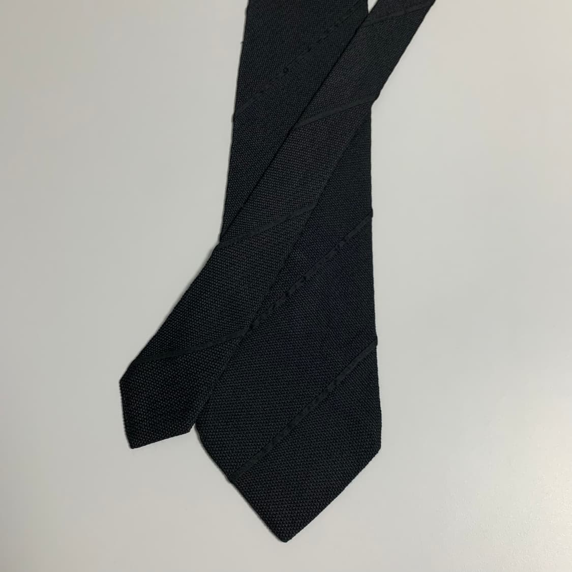 엠포리오 아르마니 명품넥타이 블랙 스트라이프 A+등급 100실크 이태리 상품이미지3