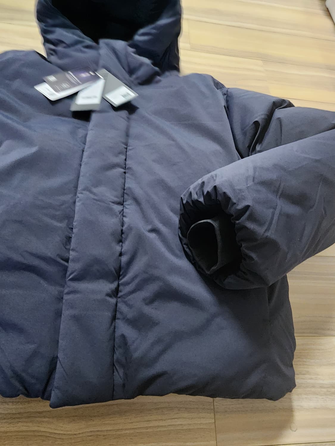 무신사스탠다드후덕다운패딩점퍼다크그레이L 상품이미지2