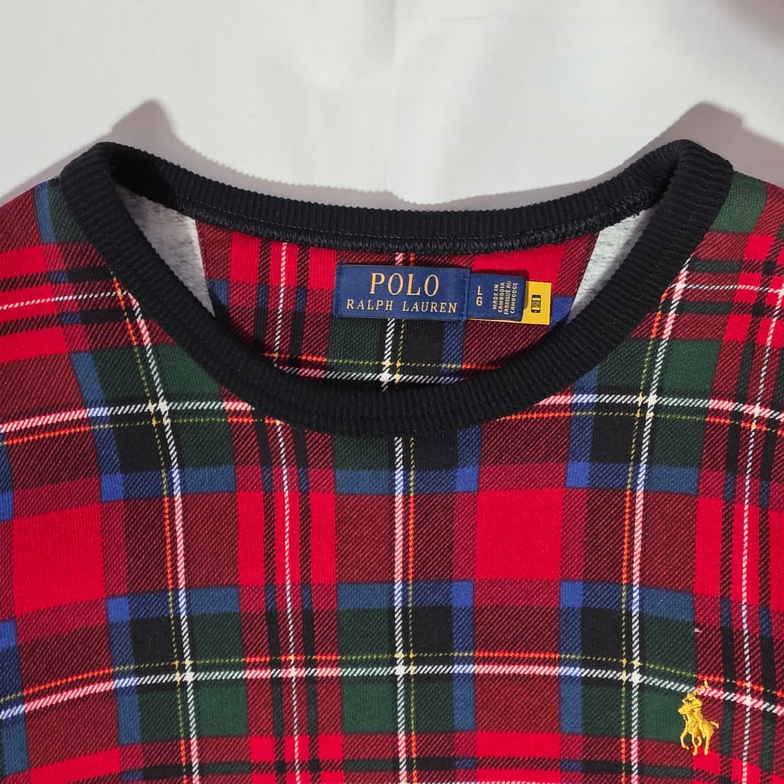 [L]폴로 랄프로렌 타탄 버팔로 체크 스웻셔츠(QR 인증) 상품이미지2