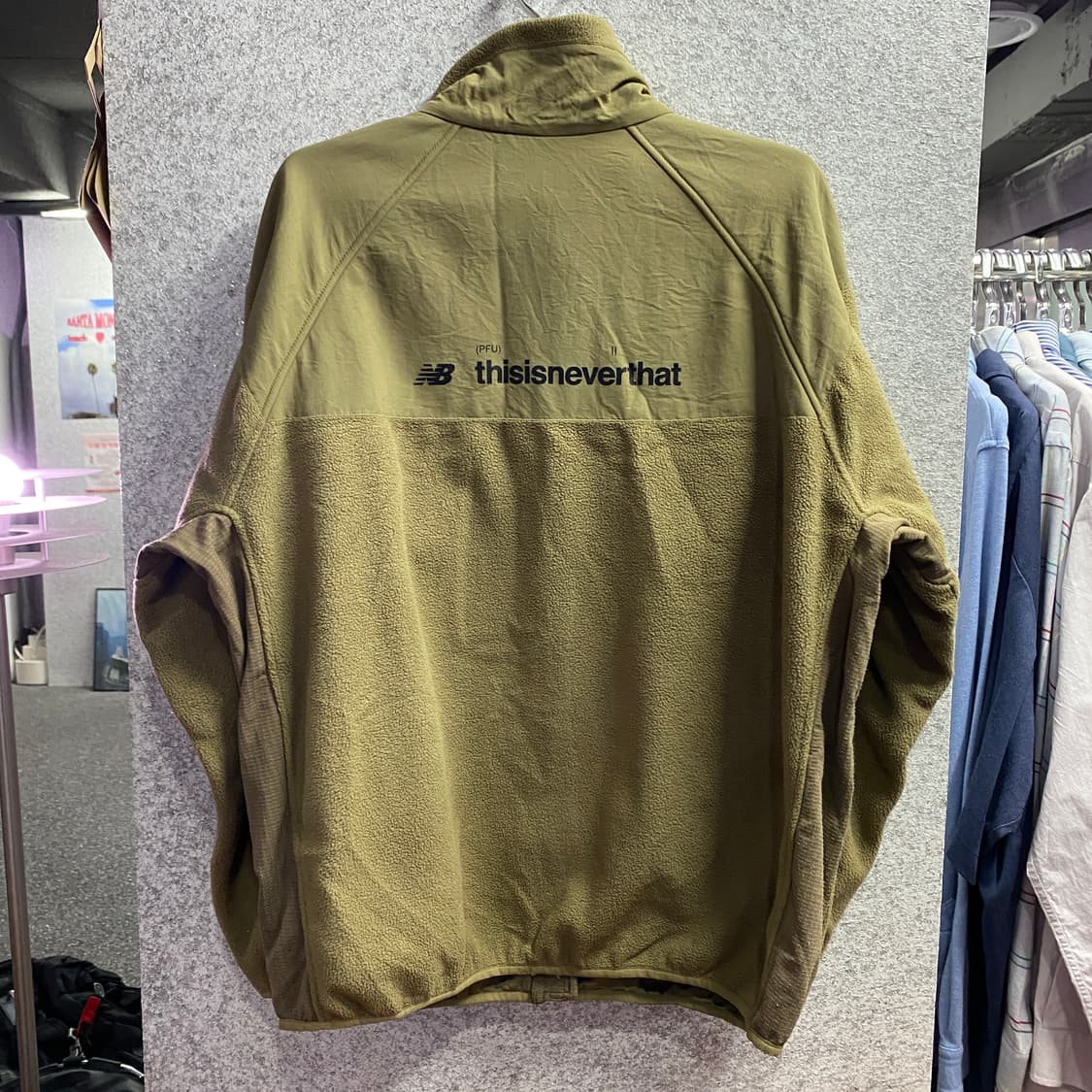 디스이즈네버댓 X 뉴발란스 콜라보 플리스 집업 자켓 B4077 상품이미지6