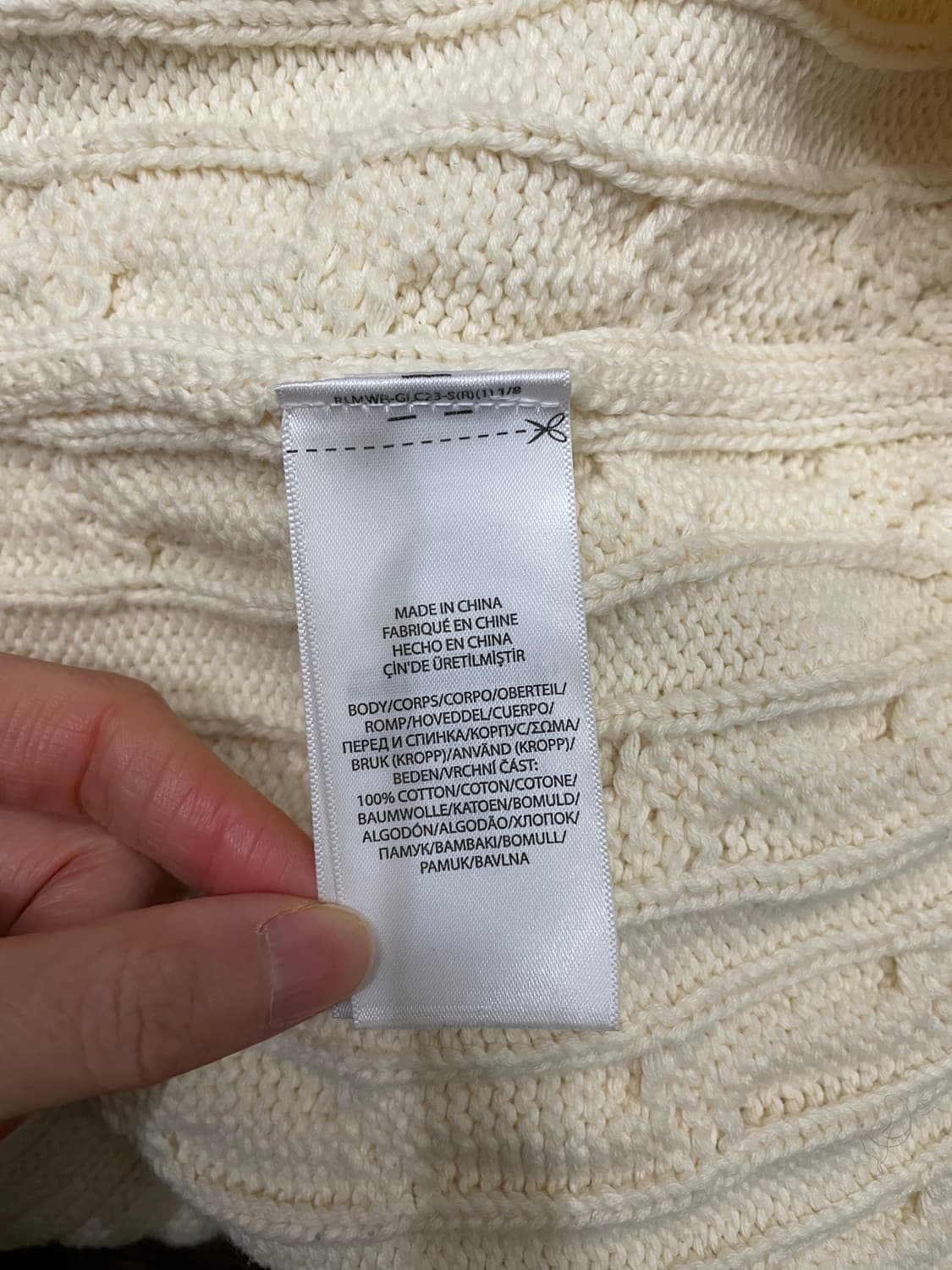 폴로 랄프로렌 하트 케이블 니트 스웨터 아이보리 상품이미지7