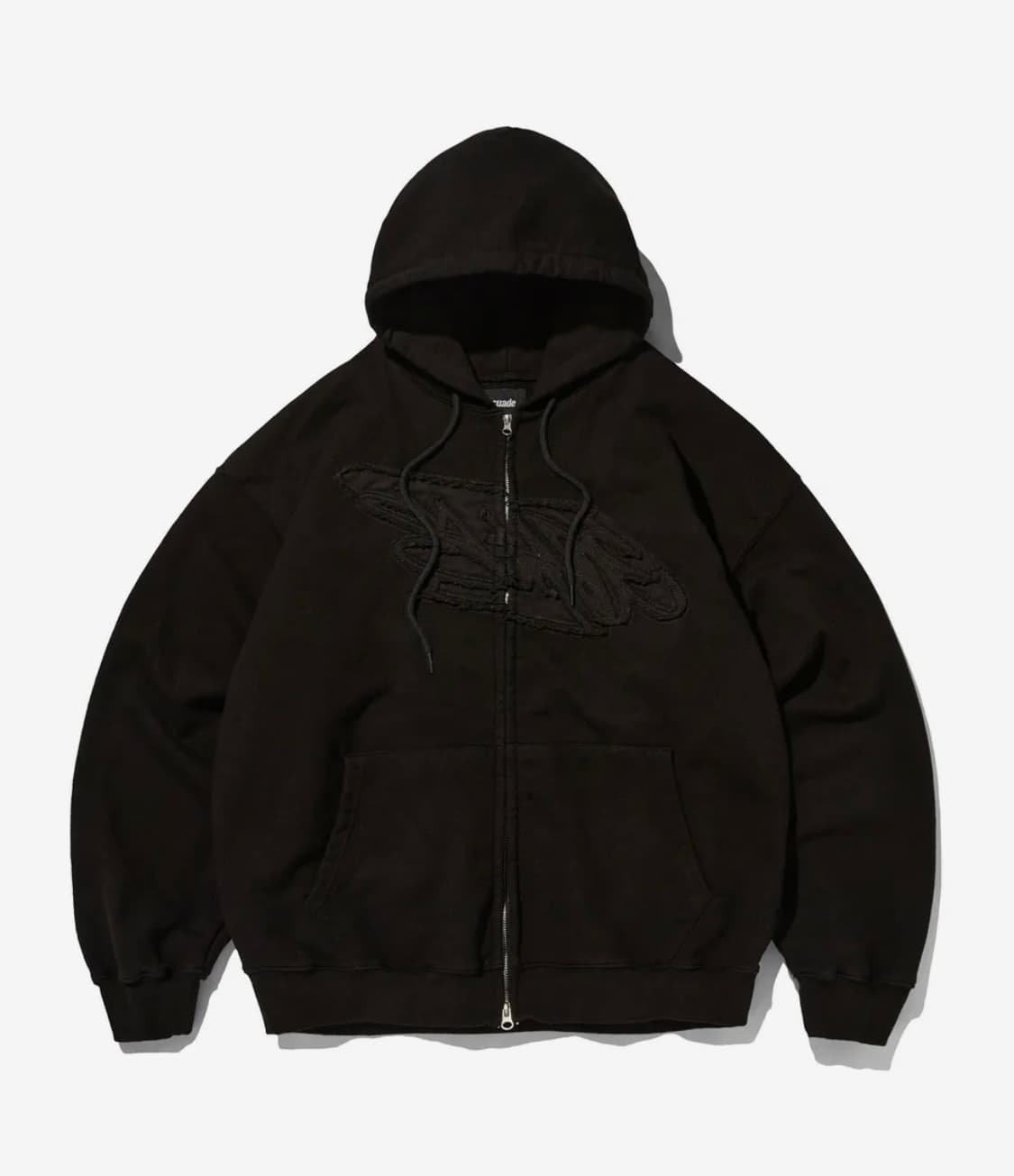 스웨이드 루즈핏 후드집업 상품이미지1