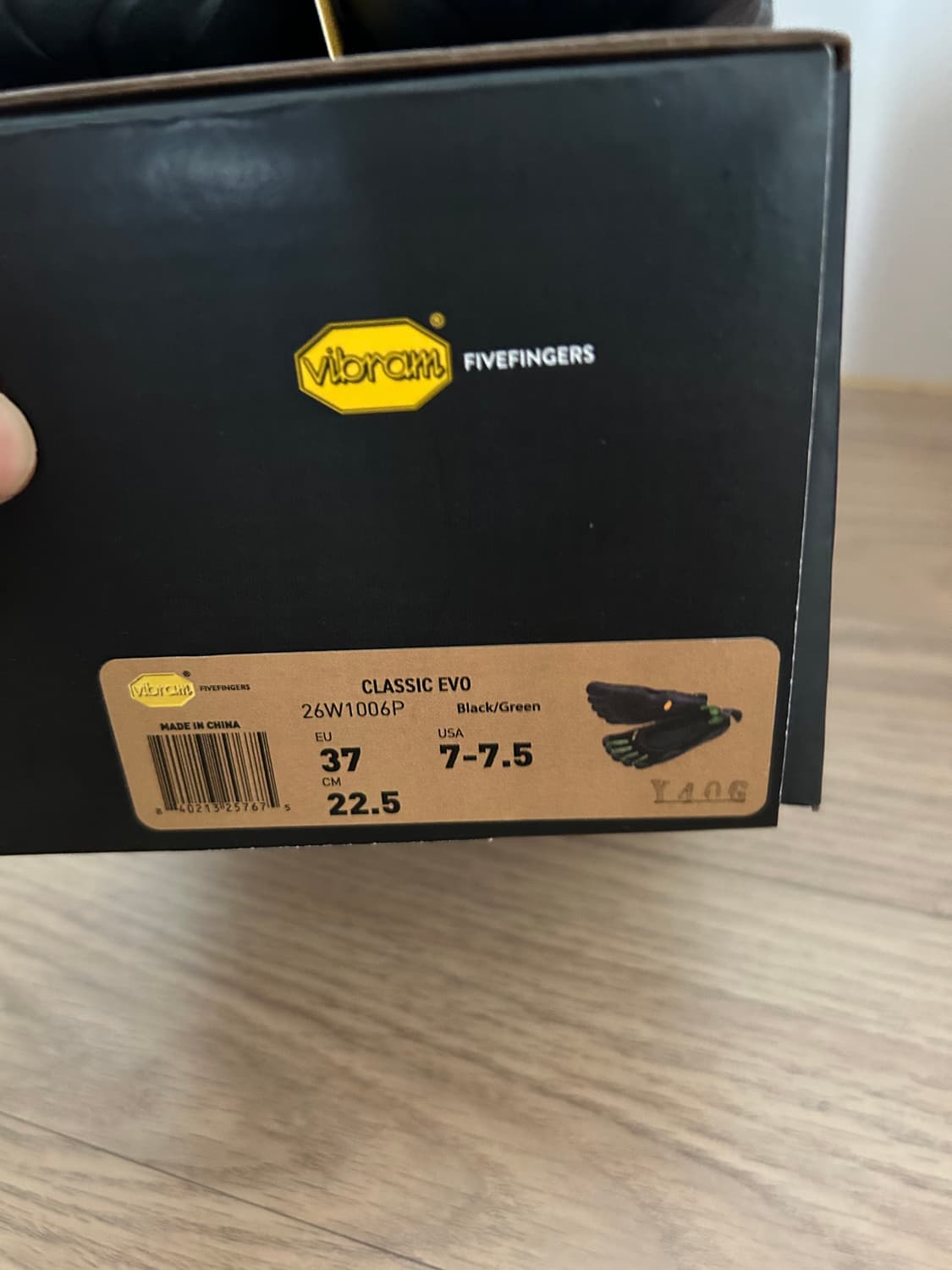 파이브핑거스 37size 클래식 에보 블랙 그린 상품이미지4
