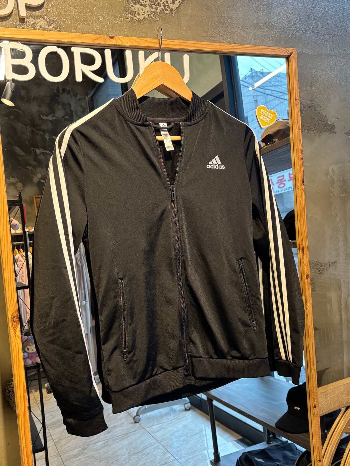 아디다스 블랙 트랙탑 져지 S 상품이미지1