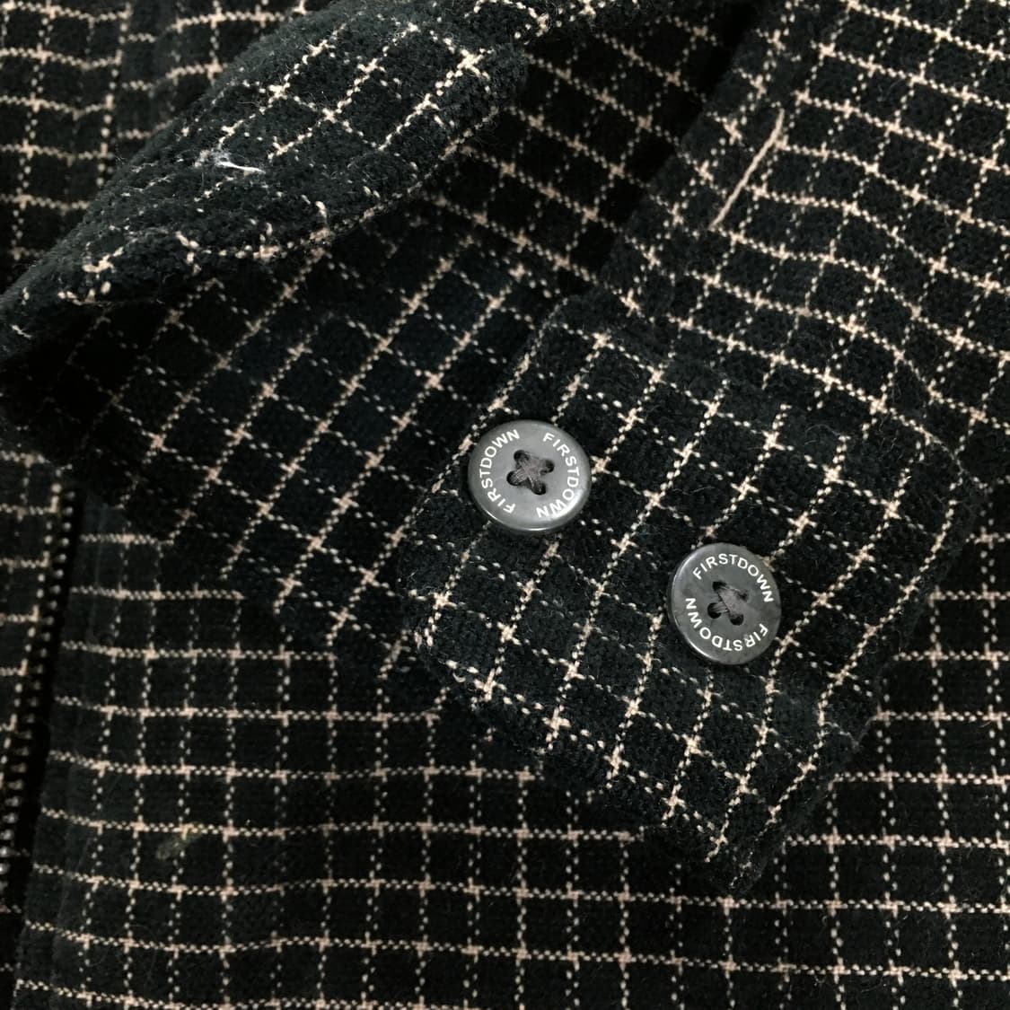 투티/0341 FIRST DOWN JPN 빈티지 일본 체크 패턴 자켓 상품이미지7