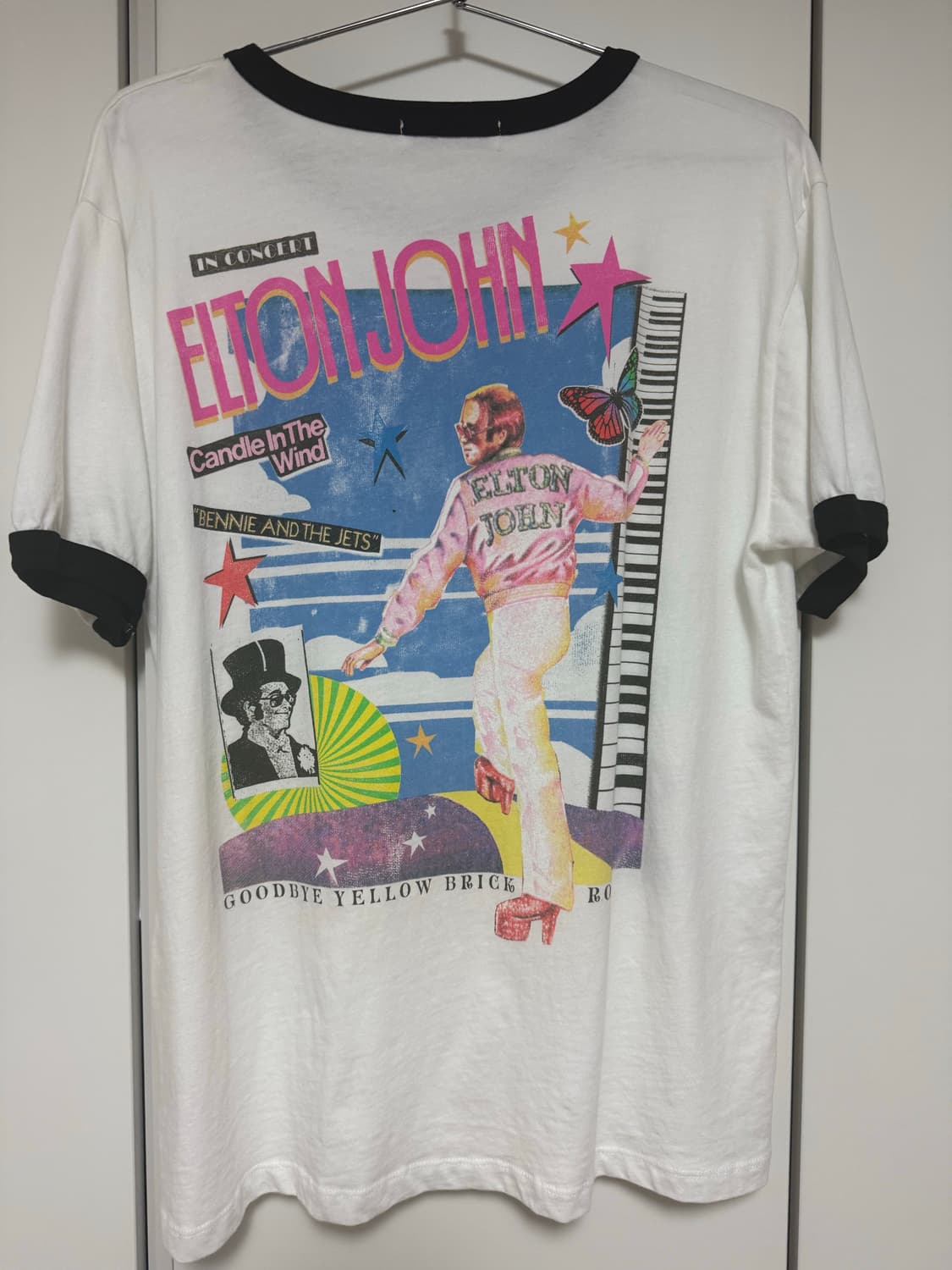 Elton John 1973 Pop Art Oversized Ringer 상품이미지2