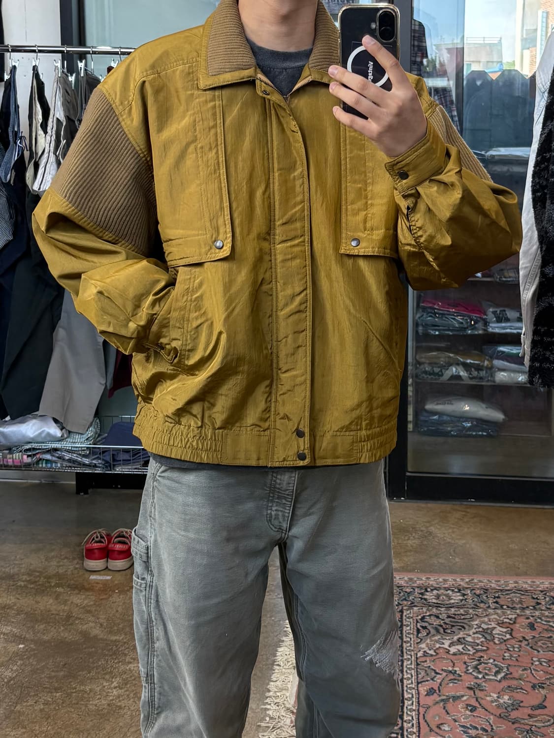 JPN 나일론 블루종 집업 재킷 상품이미지1