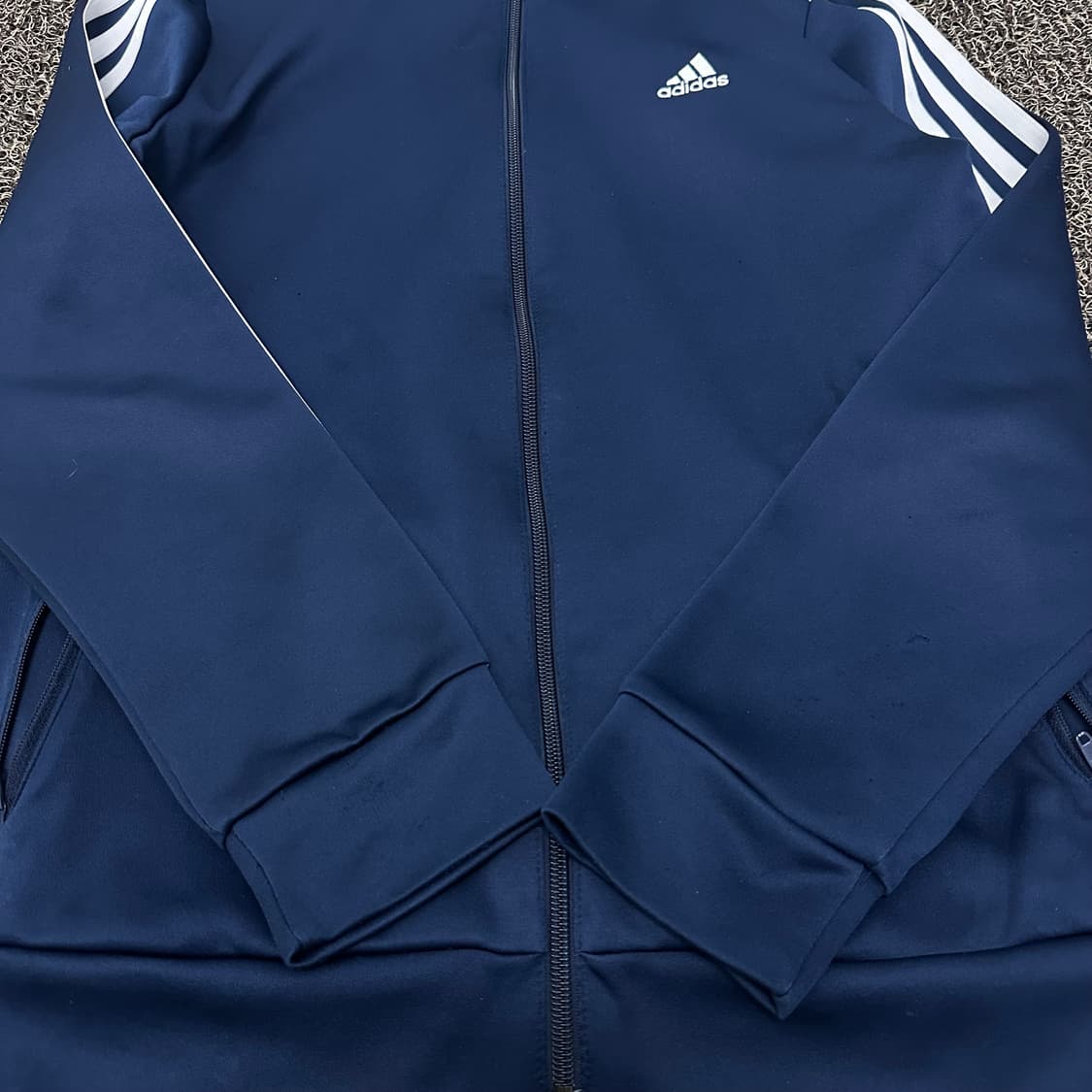 아디다스 여성 트랙탑 져지 집업 네이비 신장 160사이즈 상품이미지3