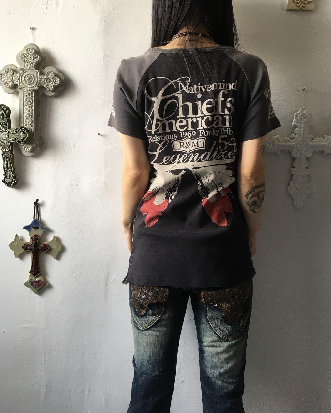 Indian point raglan t shirt 상품이미지5