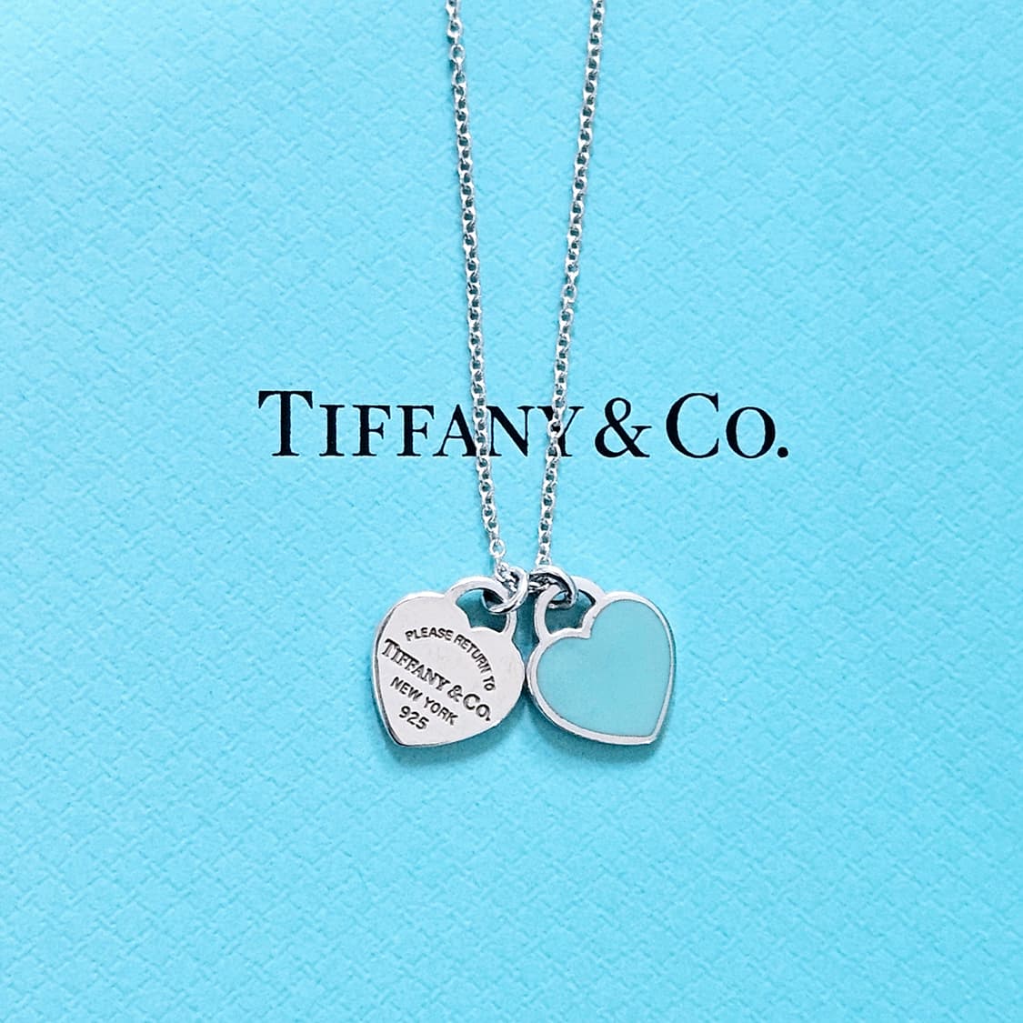 티파니앤코 리턴투 더블하트 민트 미니 목걸이[정품/풀박스] 상품이미지1
