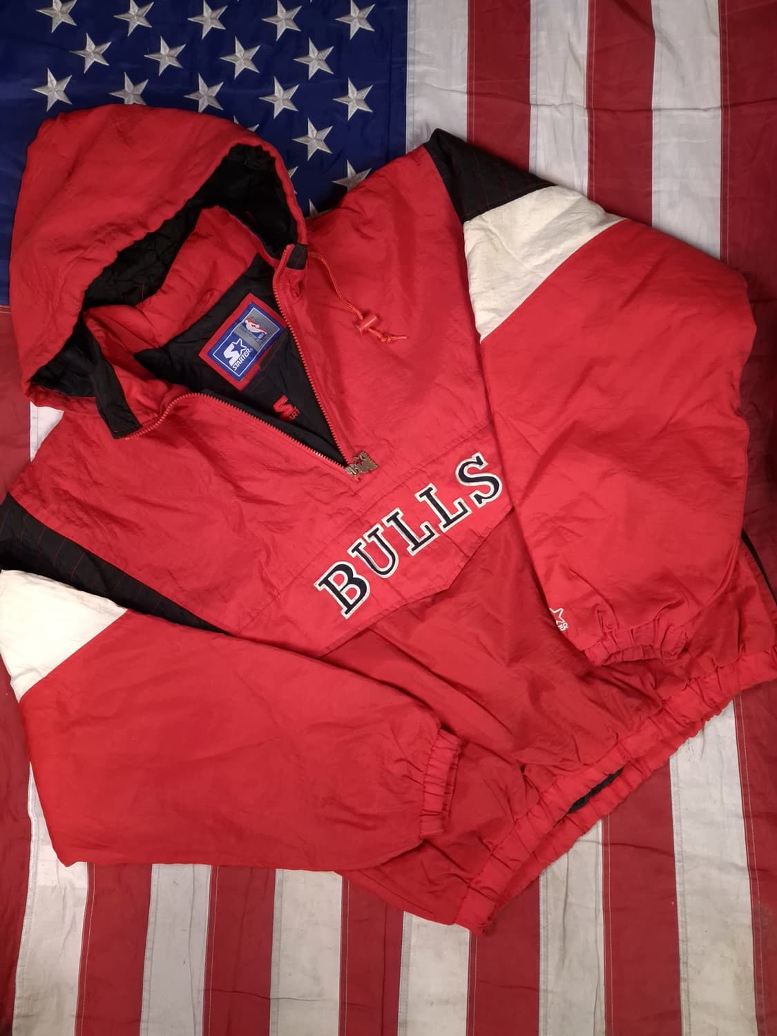 90's 스타터 시카고불스 패딩 아노락 상품이미지5