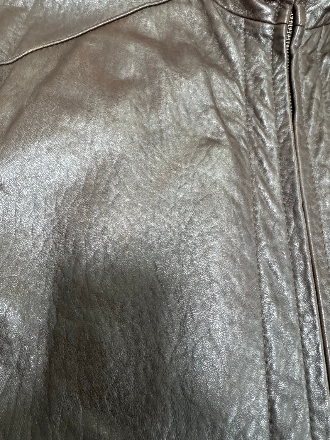 빈티지 마에스트로 브라운 양가죽 레더 가죽 자켓 상품이미지8