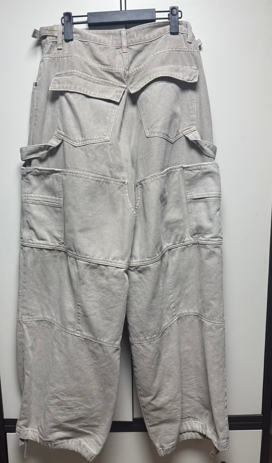 1)논노드 더블니 커버 팬츠 베이지 상품이미지2