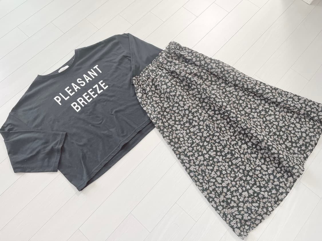 Samansamos2칠부티셔츠 ehkasopo스커트세트 상품이미지1