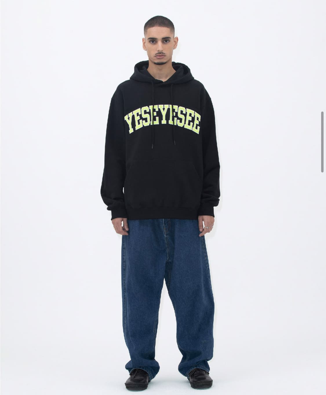 Two Tucked Hairy Denim Pants Indigo 상품이미지1