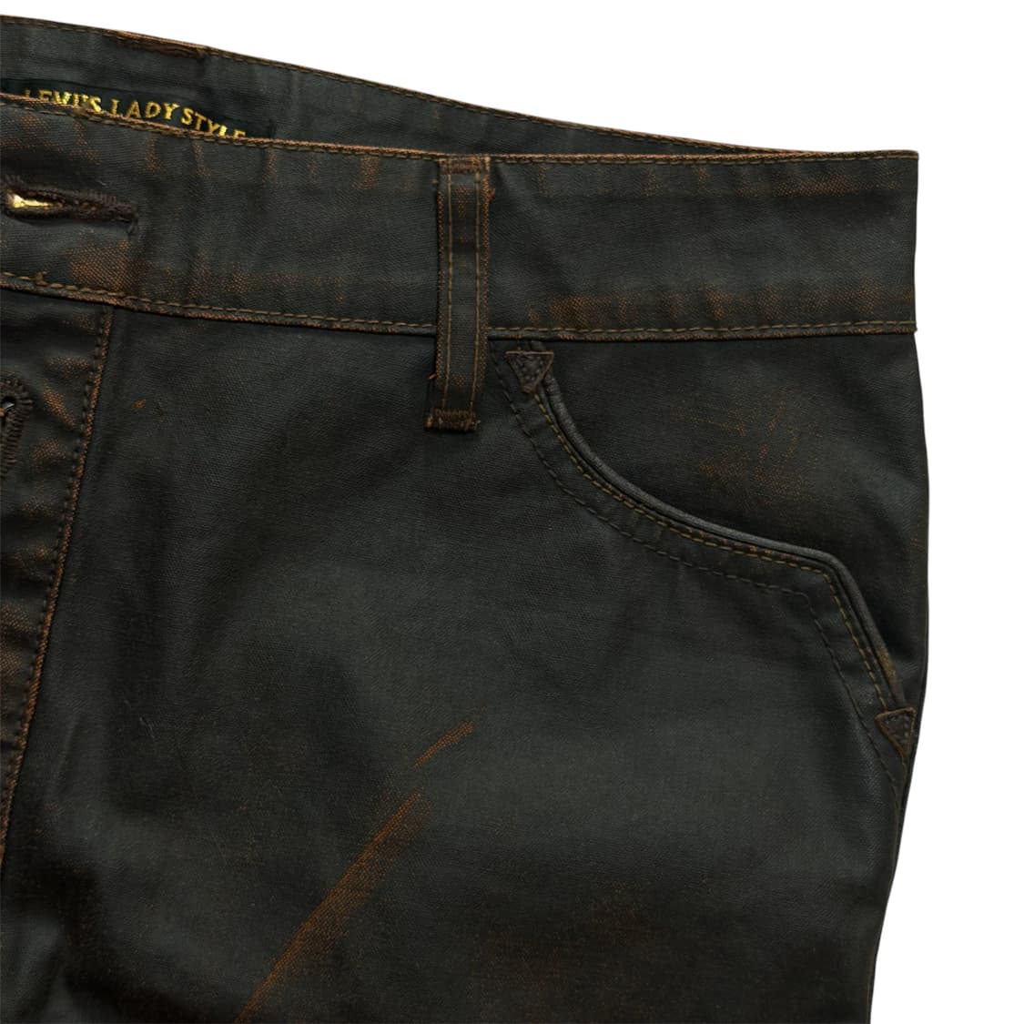 00s Levi's 락시크무드 코팅 버튼 스커트 상품이미지5