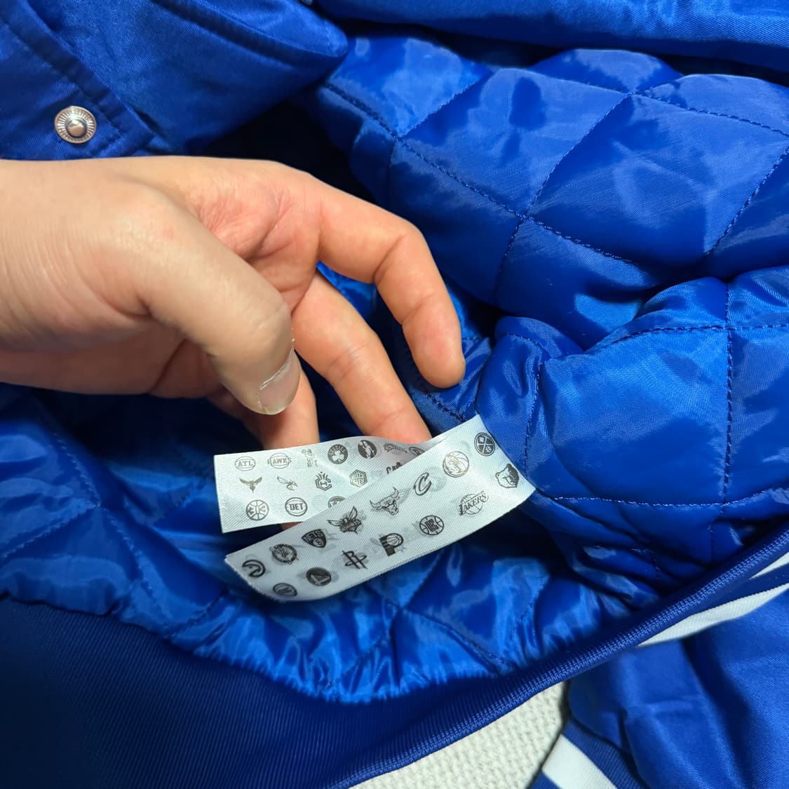 NBA 뉴욕 닉스 멀티 빅로고 바시티 자켓 상품이미지4