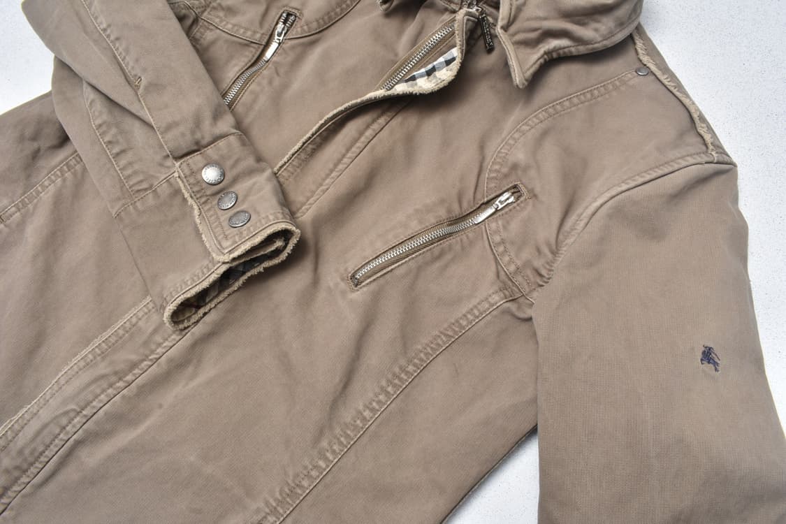 90S 버버리 웨스턴 코튼 셔츠 자켓 셔켓 M N0826 상품이미지6