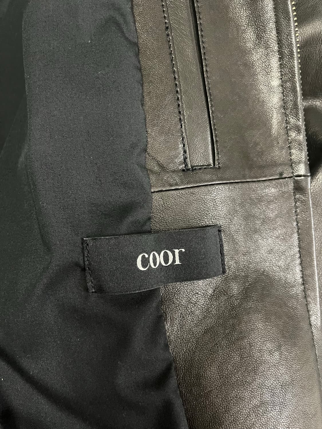 쿠어 램스킨 블루종 블랙 M  상품이미지9