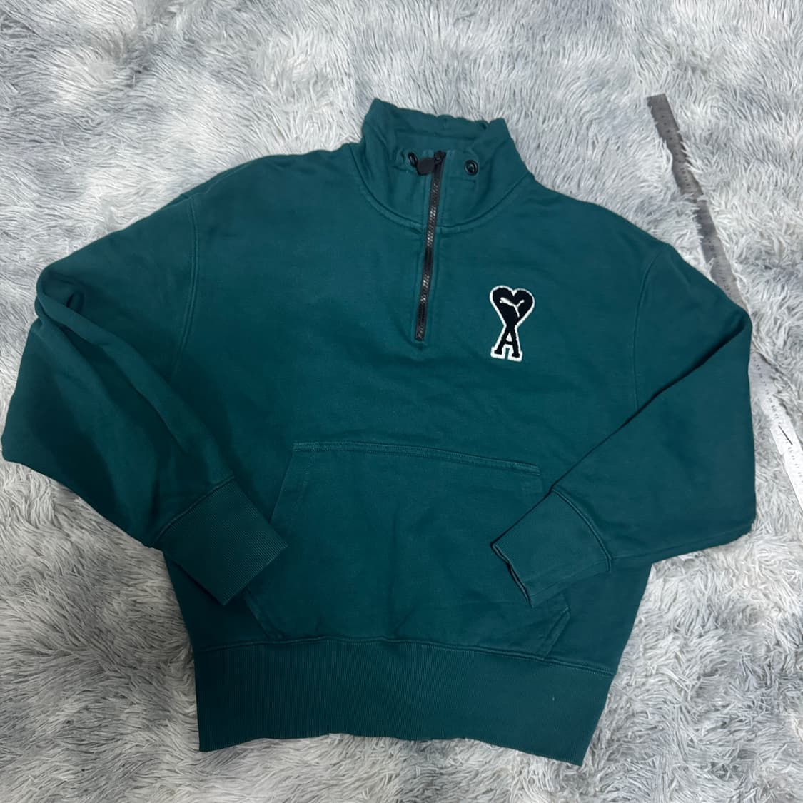 퓨마x아미 하프집업 맨투맨  M사이즈 상품이미지2