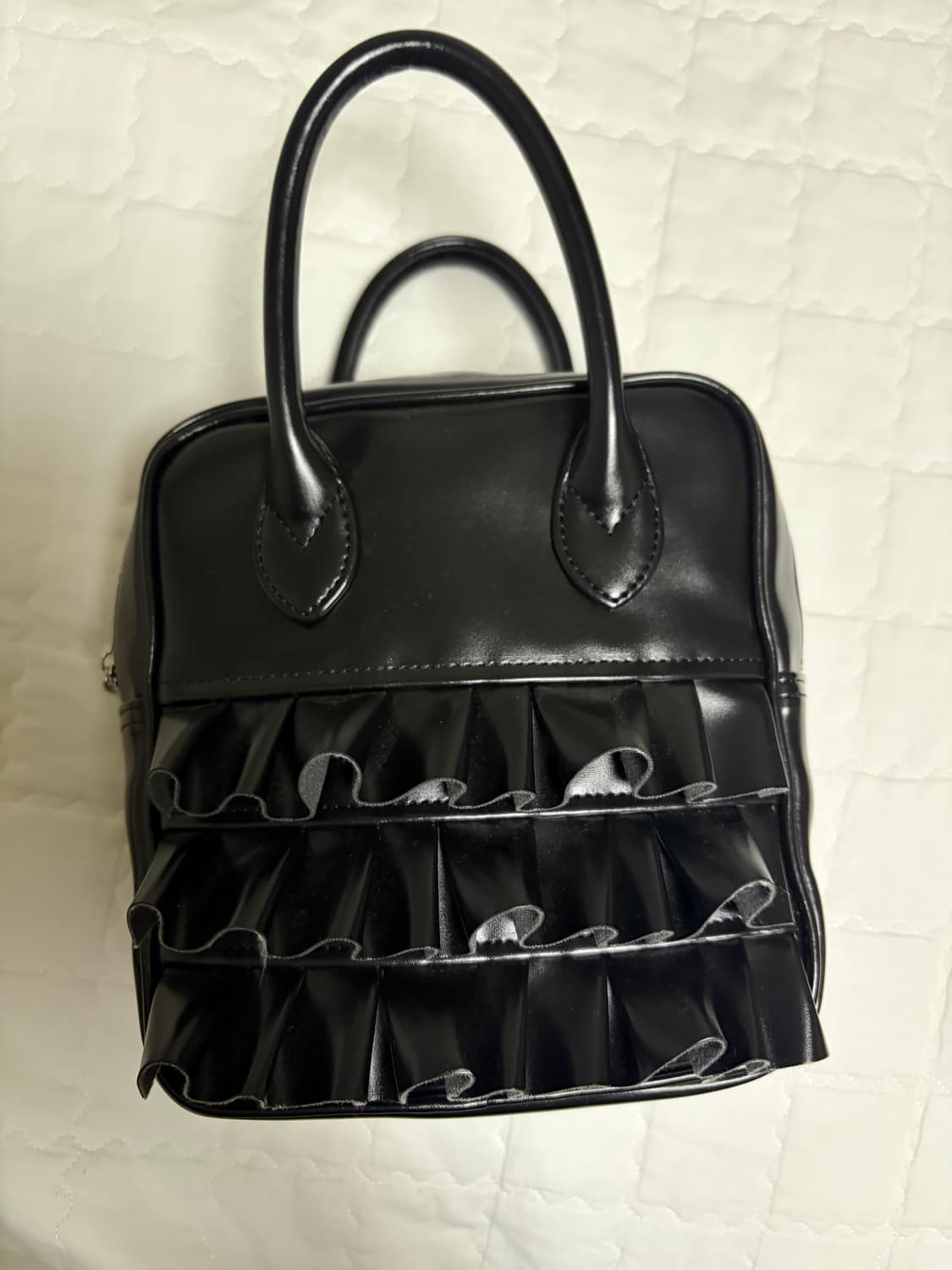 꼼데가르송 걸 러플 더플백 블랙 상품이미지2